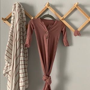 Newborn Nightgown, swaddle, mitts